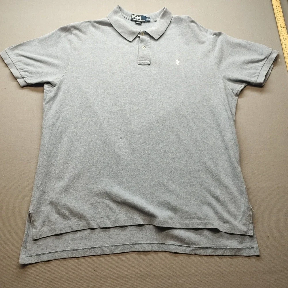 MePolo  Ralph Lauren Shirt XXL Blue Short Sleeve Pullover‎ 100% Cotton